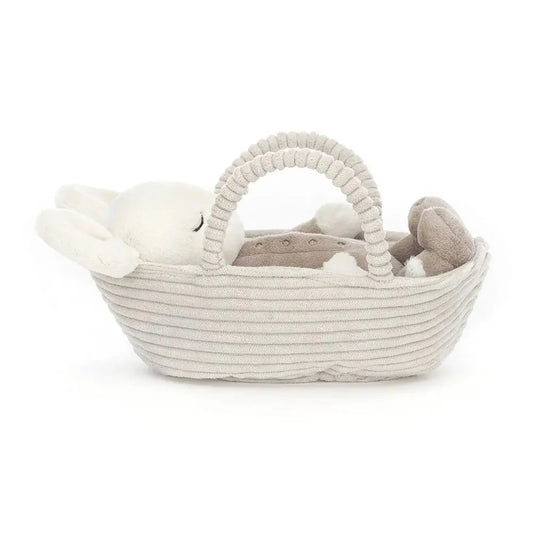 Plush Mouse with Fabric Basket – Soft, Cuddly Toy for Babies & Toddlers